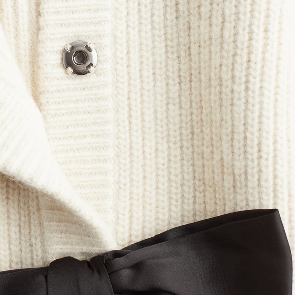 H&M Cream Cardigan with Black Bows - Picture 4 of 5